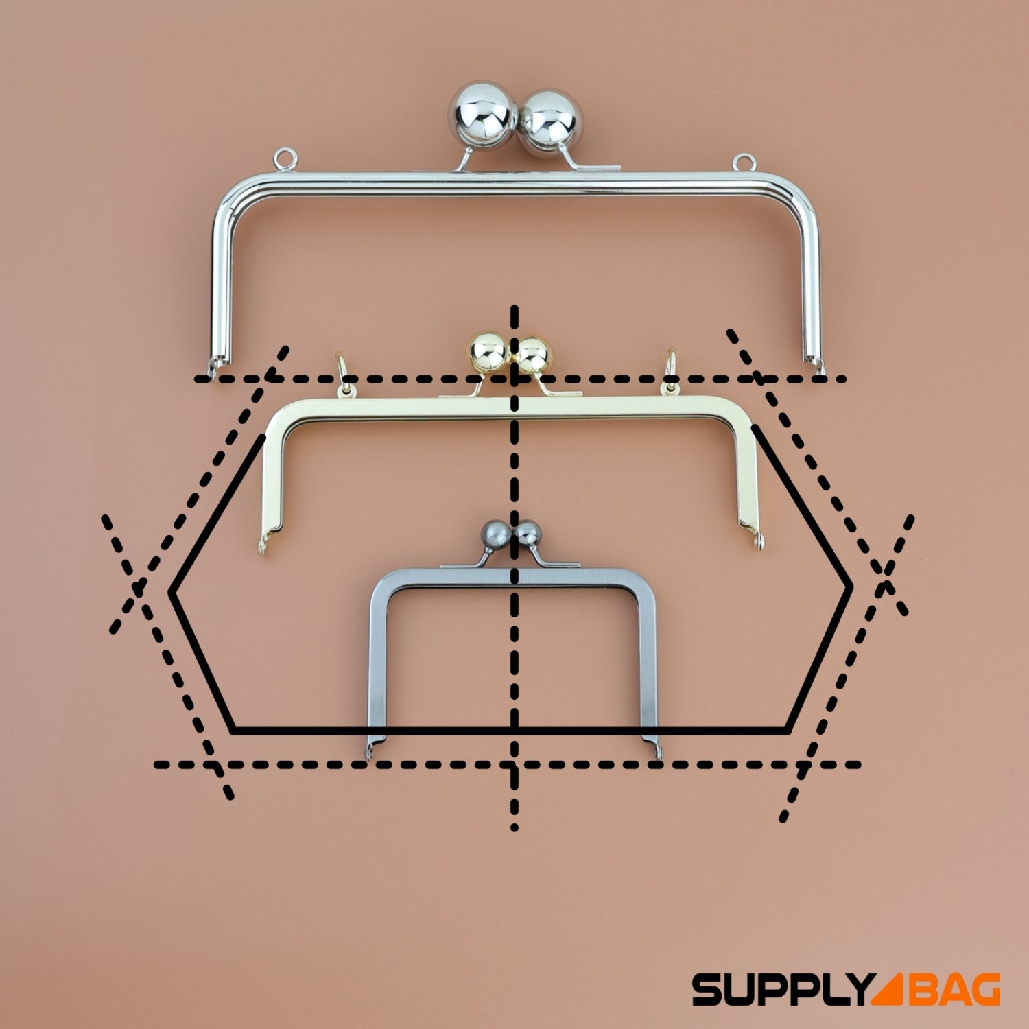 How To Make A Kisslock Metal Purse Pattern | SUPPLY4BAG AU