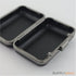 5 3/8 x 3 1/2 inch - gunmetal clamshell clutch frame with covers
