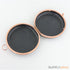 6 inch - rose gold circle clamshell clutch frame with covers