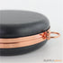 6 inch - rose gold circle clamshell clutch frame with covers