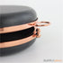 6 inch - rose gold circle clamshell clutch frame with covers