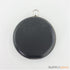 6 inch - silver circle clamshell clutch frame with covers