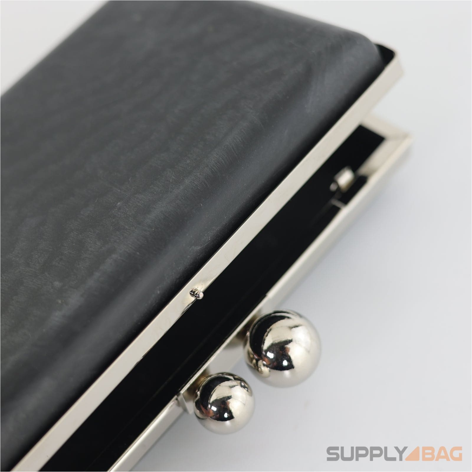 7 3/8 x 4 1/8 inch - ball closures - silver rectangle clamshell