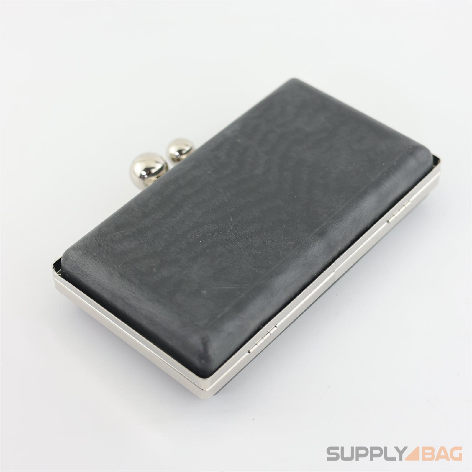 7 3/8 x 4 1/8 inch - ball closures - silver rectangle clamshell
