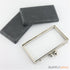 7 3/8 x 4 1/8 inch - ball closures - silver rectangle clamshell