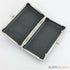 7 3/8 x 4 1/8 inch - square closures - silver rectangle clamshell