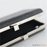 7 3/8 x 4 1/8 inch - square closures - silver rectangle clamshell