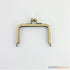 3 3/4 x 2 1/2 inch - kisslock ball clasp - antique brass purse frame