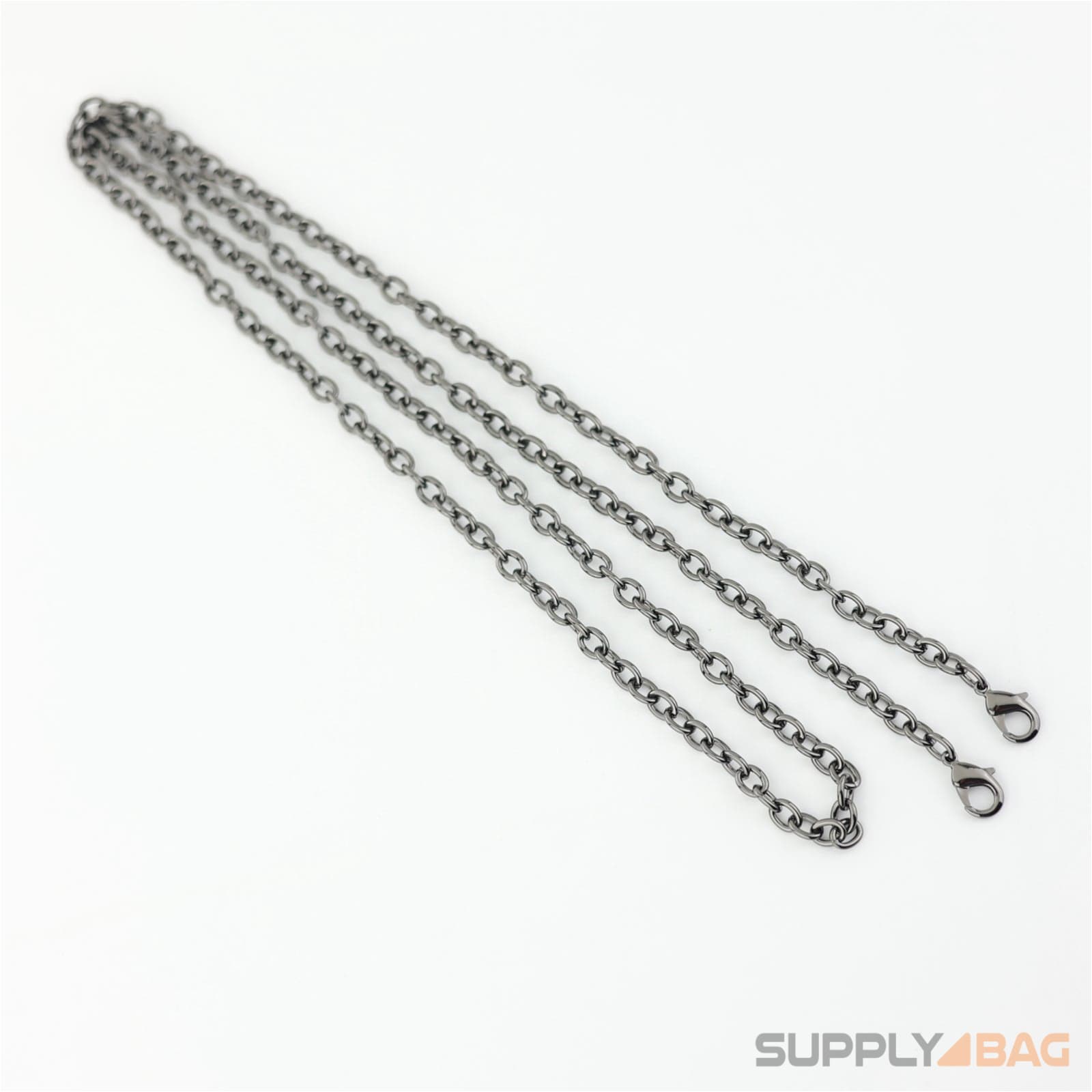 48 inch - gunmetal small purse chain