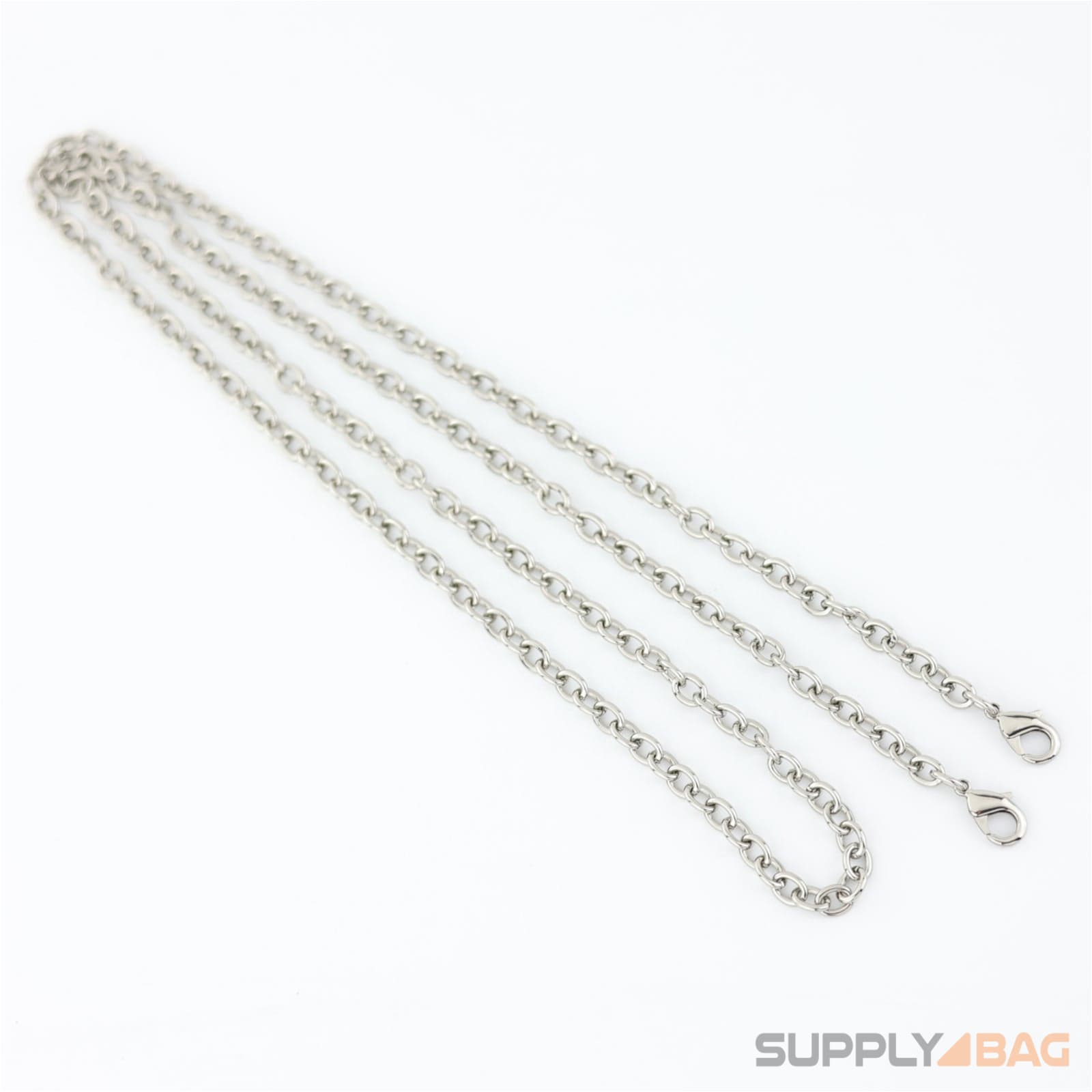 48 inch - silver small purse chain