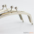 6.5 inch Arched Shape Silver Metal Purse Frame