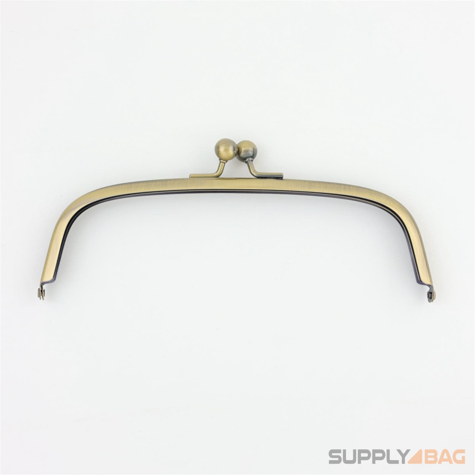 7 1/4 x 2 inch - antique brass arch shape metal purse frame