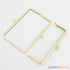 7 3/4 x 2 inch - kisslock clasp - matte gold metal purse frame