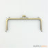 7 x 2 3/4 inch - kisslock clasp - antique brass metal purse frame