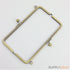 8 3/4 inch Large Antique Brass Clutch Frame with Chain Loops Atop