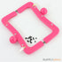 8 x 3 1/4 inch - deep pink acrylic purse frame with chain loops