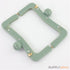 8 x 3 1/4 inch - green acrylic purse frame with chain loops
