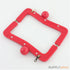 8 x 3 1/4 inch - red acrylic purse frame with chain loops