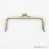 8 x 3 inch - kisslock ball clasp - antique brass metal purse frame
