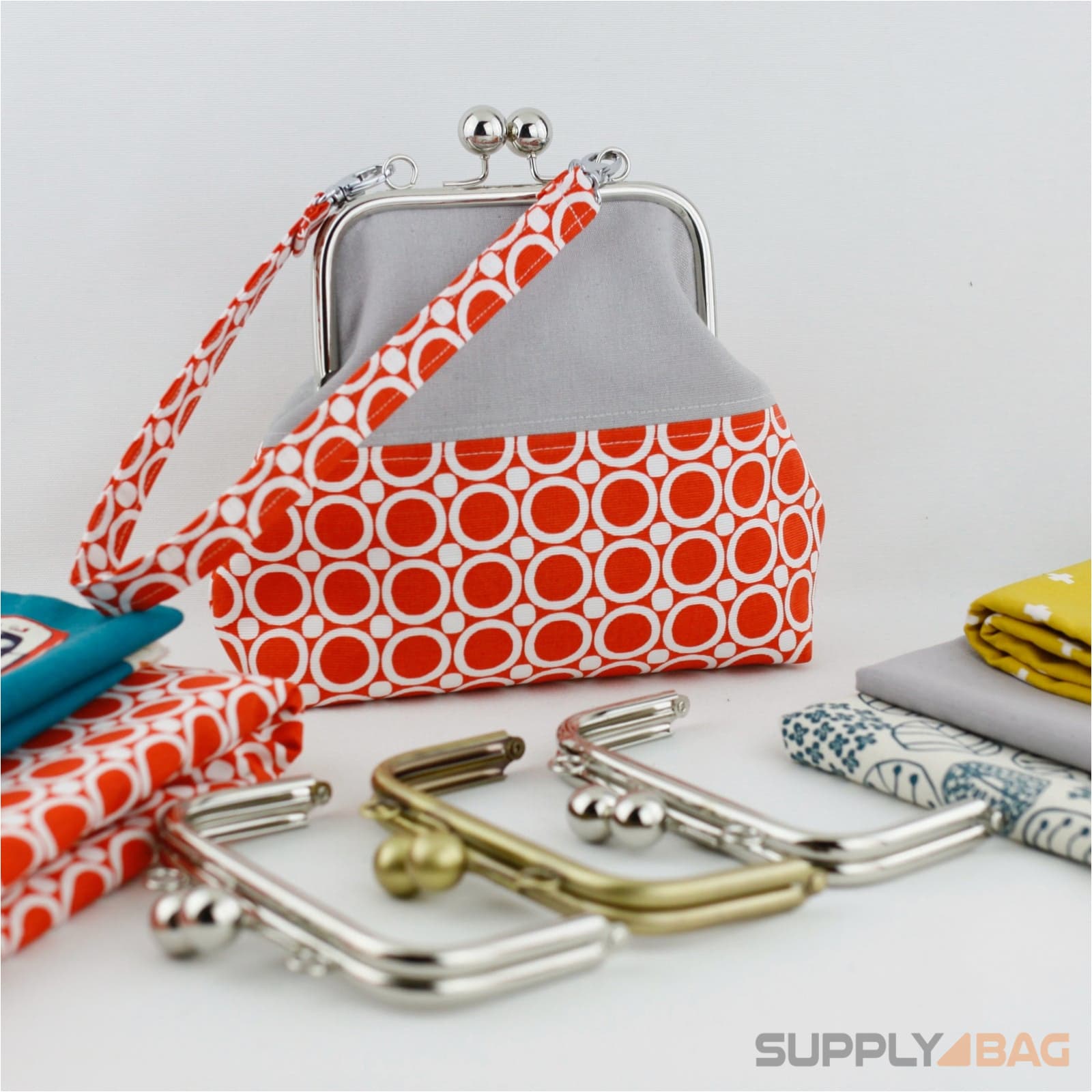 Curved Metal Purse Frame, Purse Closure, Metal Frame, Handbag Supplies - 5