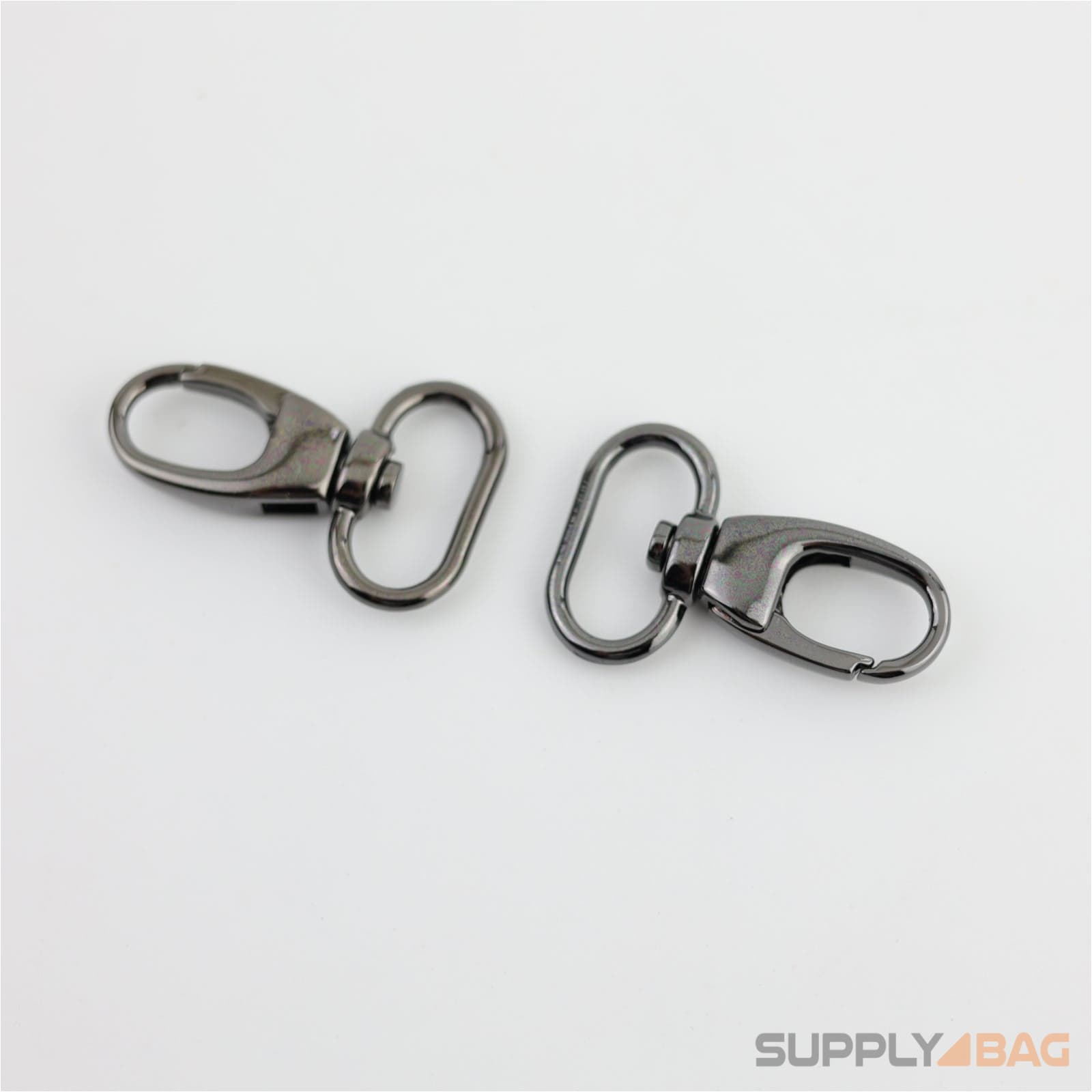 Gunmetal Swivel Snap Hooks 3/4 inch - 2 Pack