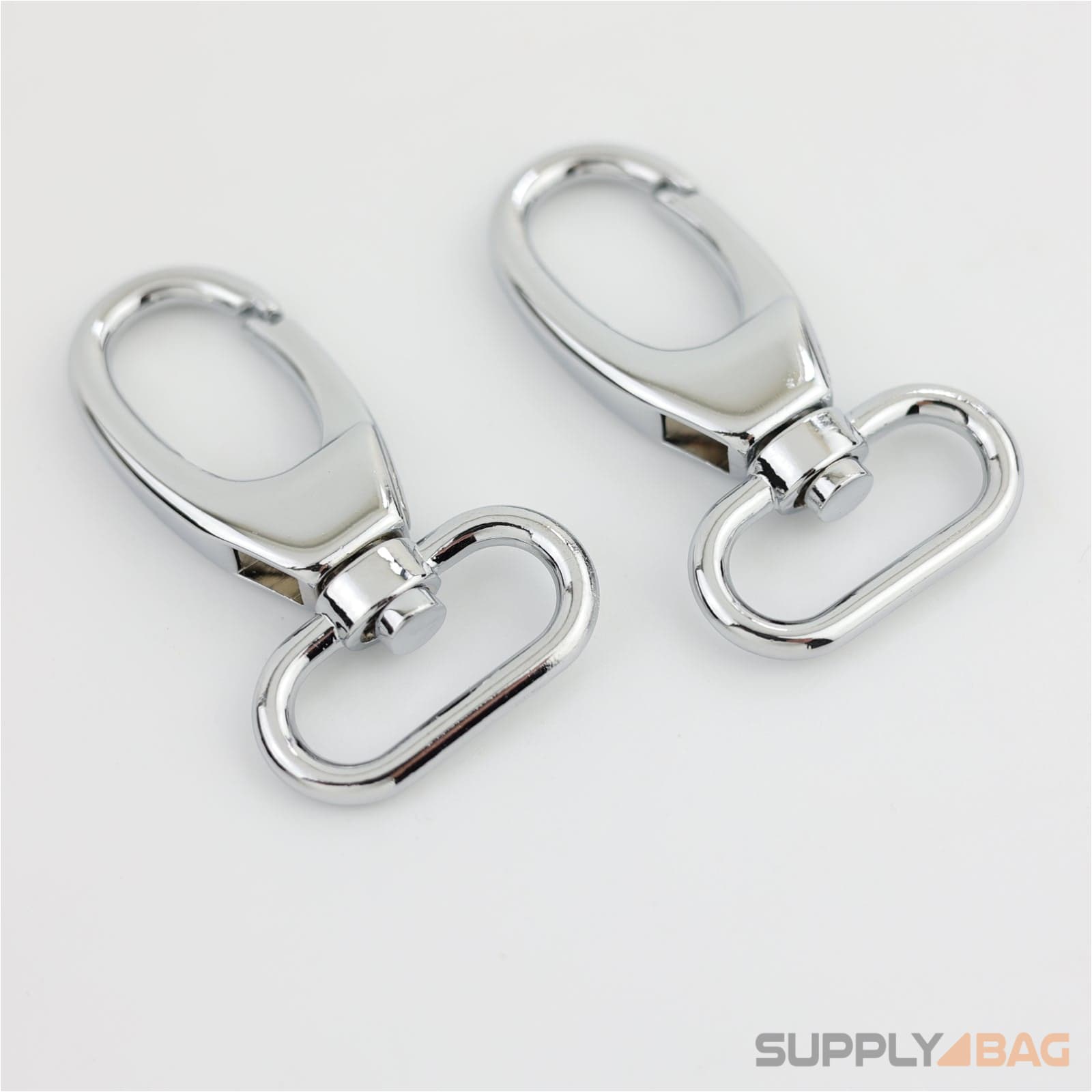 Silver Swivel Hooks 1 inch - 2 Pack