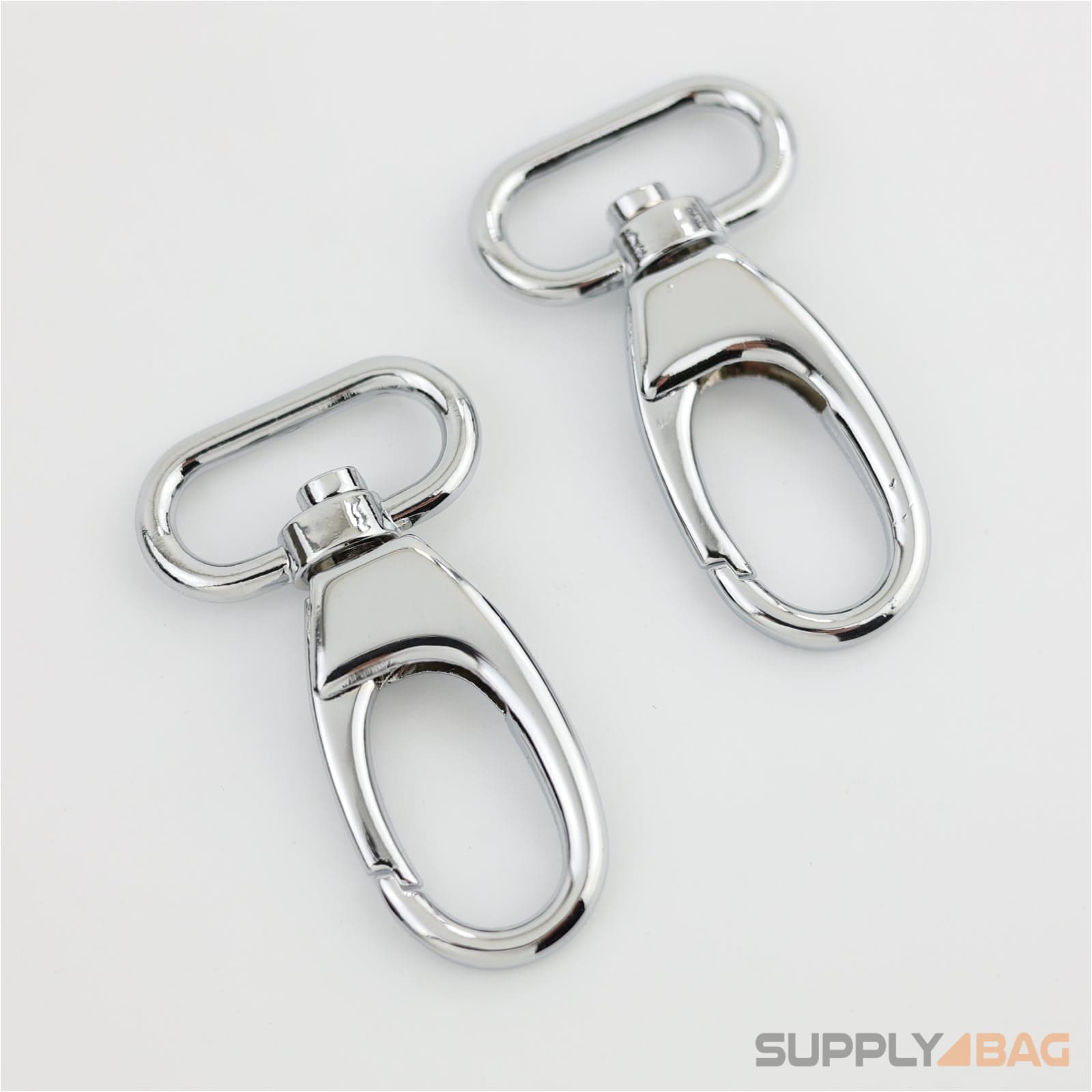 Silver Swivel Hooks 1 inch - 2 Pack